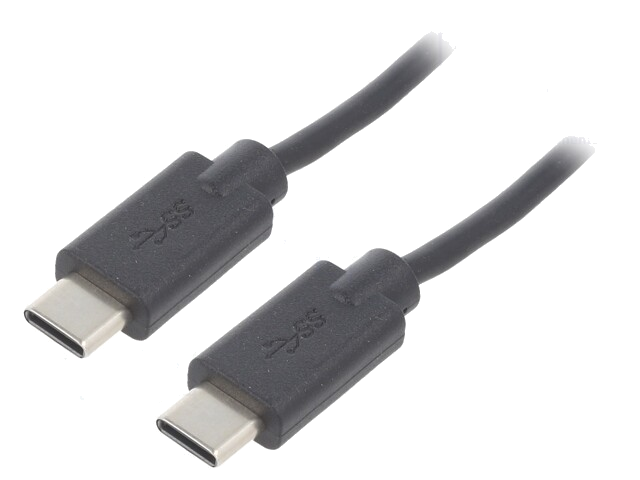 Kabel; USB 2.0; USB-C-stekker,aan beide zijden; 2,5m; zwart Kabel; USB 2.0; USB-C-stekker,aan beide zijden; 2,5m; zwart